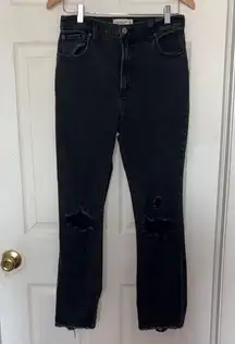 Abercrombie & Fitch The Ankle Straight Ultra High Rise Jeans