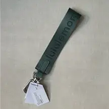 Lululemon Never Lost Keychain - Grey Eucalyptus/Legacy Green