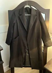 NEW Long Sleeve Overcoat Career Pea Coat M NO BELT