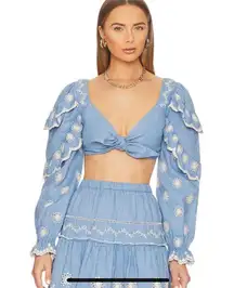 Milanti Crop Top in Faded Hydrangea