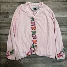 Storybook Knits Ornate Butterfly Cardigan and Tank Set with Embellishments- M​