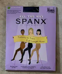 SPANX Medium Control Full Length black Hose size F