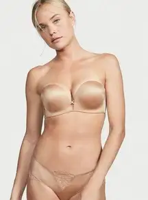 Very Sexy Victoria's Secret Bombshell Multiway Strapless Push Up Bra Beige 32B