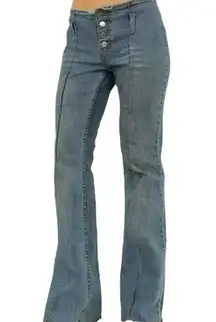 Vintage Low Rise Flare Jeans Grunge y2k 2000s Bratz Britney Spears Size 1