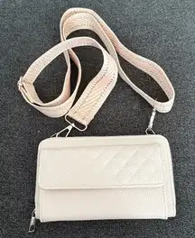 Stylish Pale Pink Crossbody Bag/Wallet