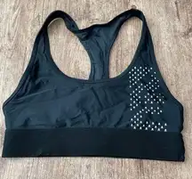 Soul Cycle Black Razorback Sports Bra