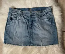 7 For All Mankind Denim Mini Skirt