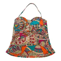 Cremieux Medium Muticolored Tanknin Swim Top‎