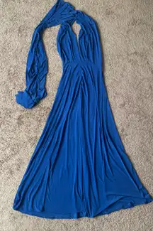 Italian Wear-Many-Ways Royal Blue Formal Dress