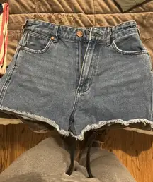 Wrangler x Billabong Shorts Denim High-Rise Cut-Off