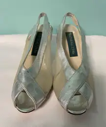 Naturalizer Women's Vanity Dress Mesh Pump‎ - US Shoe Size 7.5 Silver - S-633