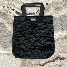 Victoria’s Secret Black Velvet Tote Bag