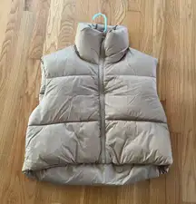 Cropped Puffer Vest