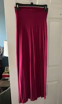 Charlotte Russe Maroon maxi skirt