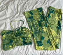 ZARA Green Tropical Set