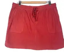 Athleta Farallon Skirt Size L In Dried Cinnamon Red Stretch Sporty Athleisure‎