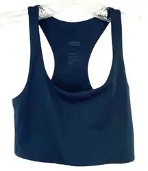 Girlfriend Collective Paloma Racerback Sports Bra Navy Blue