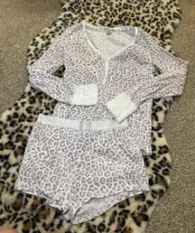 Victoria's Secret Leopard Print Pajama Set
