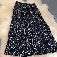 Black and white polka dot skirt size S