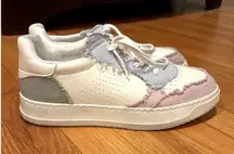 Mia Race Sneaker Women's Size 11 Multicolored Frayed Detail Colorful Casual Chic