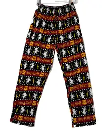 Harry Potter Womens Lounge Pajama Pants Gryffindor Crest Lightning Bolt Sz S