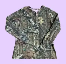Mossy Oak Long Sleeve Camo T Shirt Top 🔥