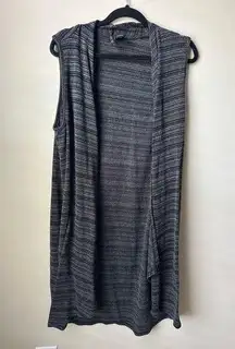 one direction Women’s long vest duster sleeveless cardigan size Large