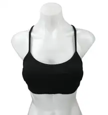 Lululemon Flow Y Black Scoop Neck Spaghetti Racerback Sports Bra Tank Top Size 2
