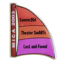 VTG MICA Theater Pin Live Stage Musical Drama Comedy 2003 Connected Smarts
