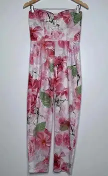 Shakuhachi REVOLVE Strapless Midsummer Nights Floral Jumpsuit Size XS