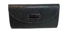 Jimmy Choo Black Midnight Sequin Sparkle‎ Clutch Handbag Purse