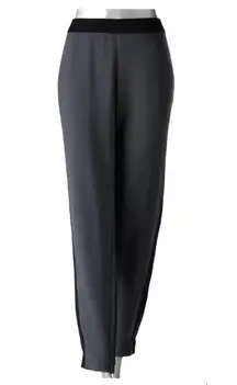 SimplyVera VERA WANG Gray &Black Tuxedo Pants 