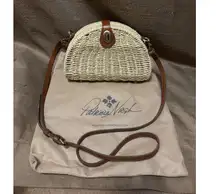 Patricia Nash Straw Bonella Dome Crossbody Bag Spring Wicker Montisi