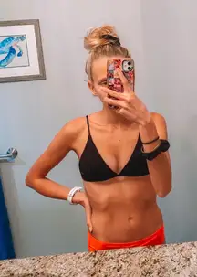 NWOT SHEIN new bikini top black