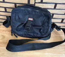 Hunter Black Nylon 3 Way Top Clip Crossbody