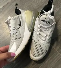 Women's Nike Air 270 White and Black Sneakers 6
