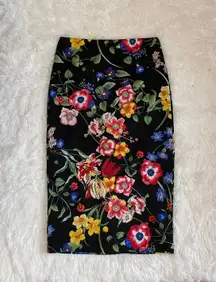 Floral Pencil Skirt