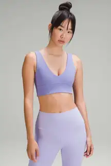Lululemon Align V-Neck Bra *Light Support, A/B Cup - Dark Lavender Size 8