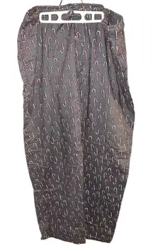NWOT Old Navy Gray Candy Cane Print Pajama Pants Large