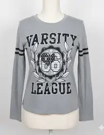 ZENANA OUTFITTERS Women’s Long Sleeve Casual Varsity Tee