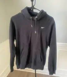 Nike  Solo Swoosh Black Hoodie Size Medium