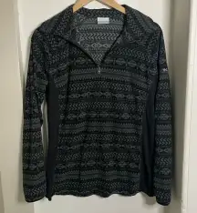Columbia Patterned Fleece Quarter Zip Pullover