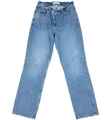 Abercrombie & Fitch Curve Love The 90s Straight Ultra High Rise Jeans