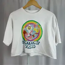 Nickelodeon Spongebob Squarepants Medium Graphic Crop Top Y2K 90's Cartoon