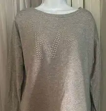 Michael Kors Silver Studded Sweatshirt