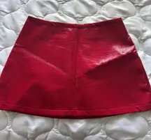 Red Mini Skirt