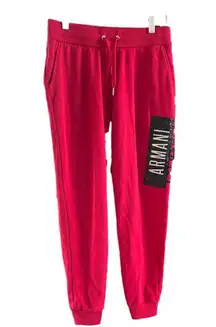 Women's A|X Armani Exchange Red Sweatpants Size M