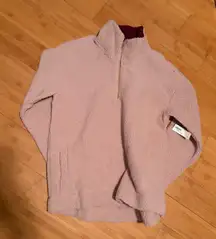 Ballet pink fuzzy teddy  pullover 