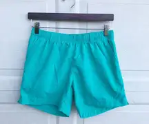 Columbia  Women’s Shorts Teal Outdoor Hiking Zip Pull On Size Small