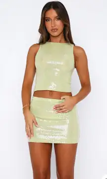 Green Sequin Set